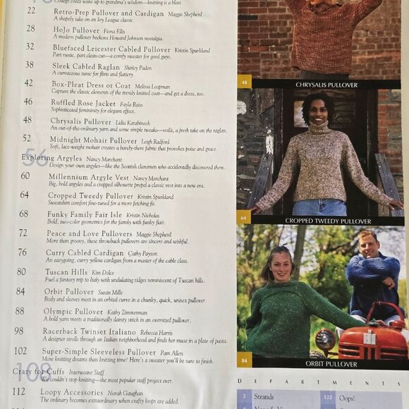 Interweave Knits Fall 2002 Knitting Magazine With Sweater Patterns & Fall Styles - Picture 2 of 10